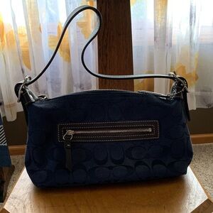 Coach Dark Blue Shoulder Bag